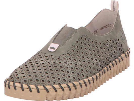 Rieker Damen Slipper  in grün