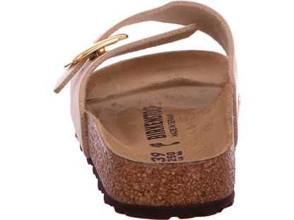 Birkenstock Damen Pantolette Catalina Cushion Buckle in hellbeige