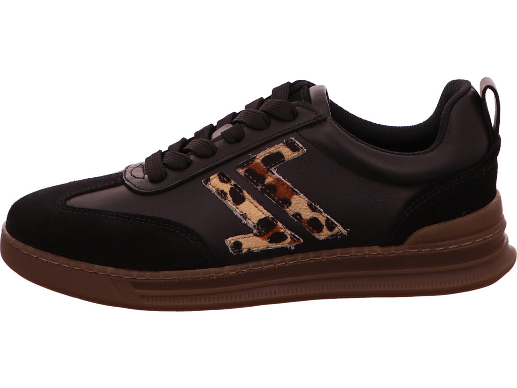 Lloyd damessneakers in een combinatie van zwart en meerdere kleuren.