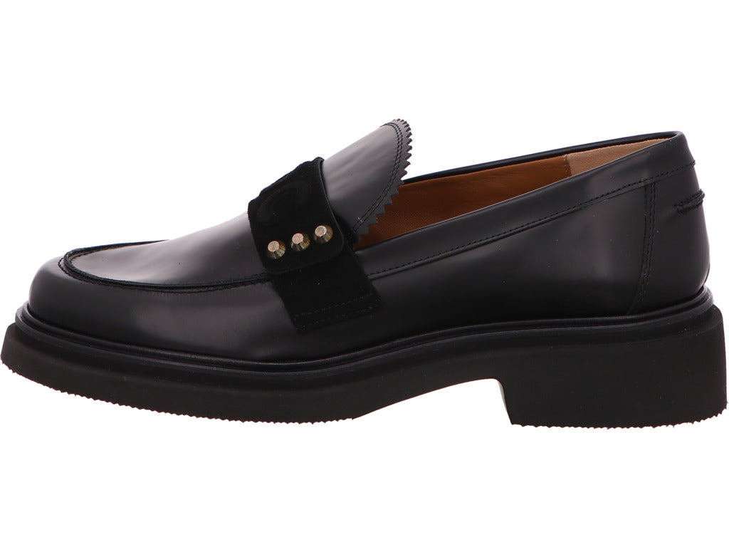 Donna Carolina Damen Slipper  in schwarz