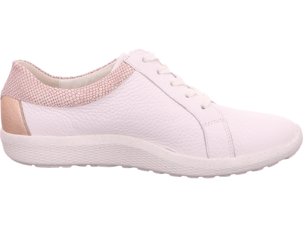 Waldläufer Damen Schnürschuh K-Ira in weiß-bunt-kombiniert