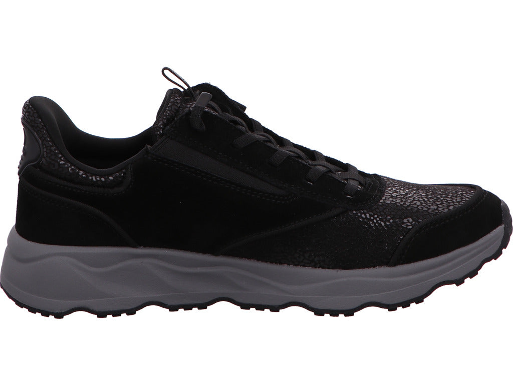 Waldläufer Damen Schnürschuh H-Tessi in schwarz