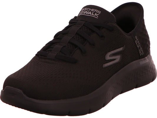 Skechers Herren Slipper Flex-New World in schwarz