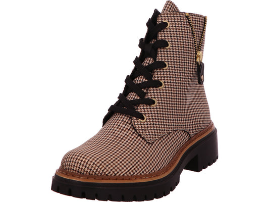 Rieker Damen Stiefel  in beige-bunt-kombiniert