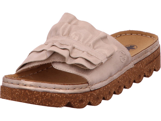 Rieker Damen Pantolette  in beige