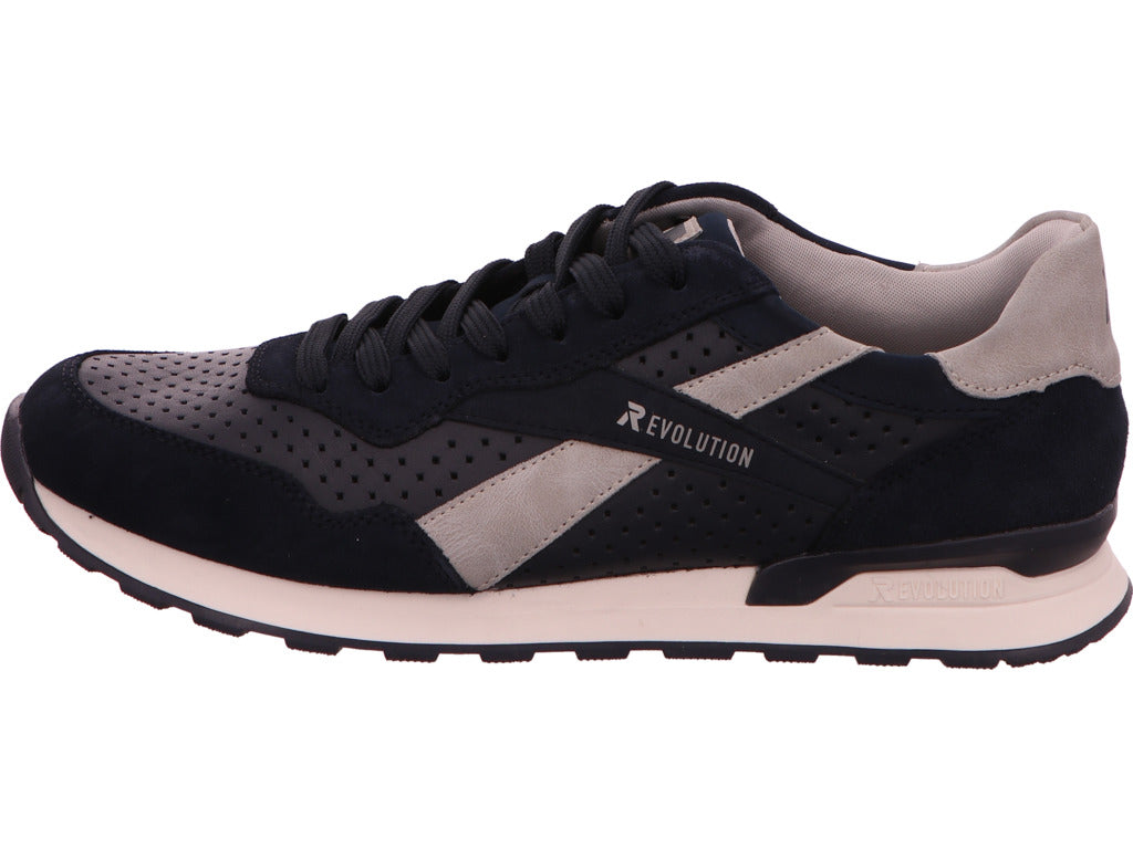 Rieker Herren Sneaker Revolution in blau-bunt-kombiniert
