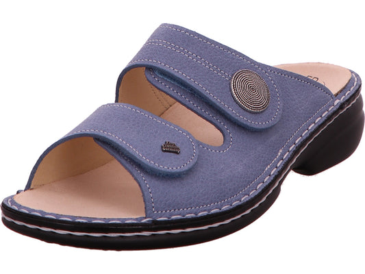Finn Comfort Damen Pantolette Sansibar in hellblau