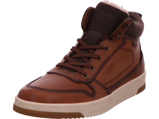 Rieker herenlaarzen in bruin-combinatie