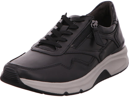 Gabor Comfort damesschoen met vetersluiting in zwart