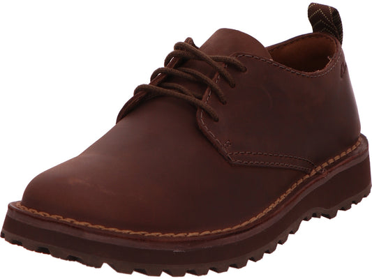 Clarks Herren Halbschuh Solsbury Lace in dunkelbraun