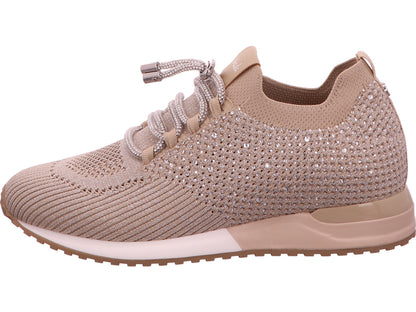 La Strada damessneakers in een beige en veelkleurige combinatie.