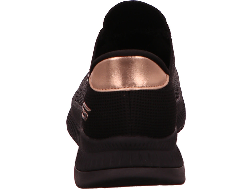 Skechers Damen Sneaker Bobs Squad 4 Dire Step in schwarz