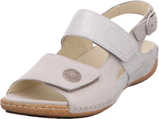 Waldläufer Damen Sandalette Heliett in grau-bunt-kombiniert