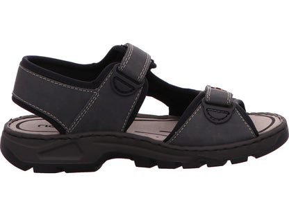 Rieker Herren Sandalette  in grau-bunt-kombiniert