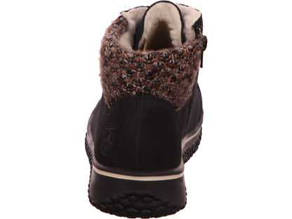 Rieker Damen Stiefel  in blau-bunt-kombiniert