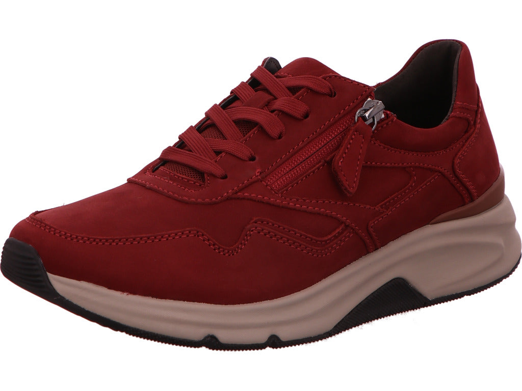 Gabor Comfort damesschoen met vetersluiting in rood