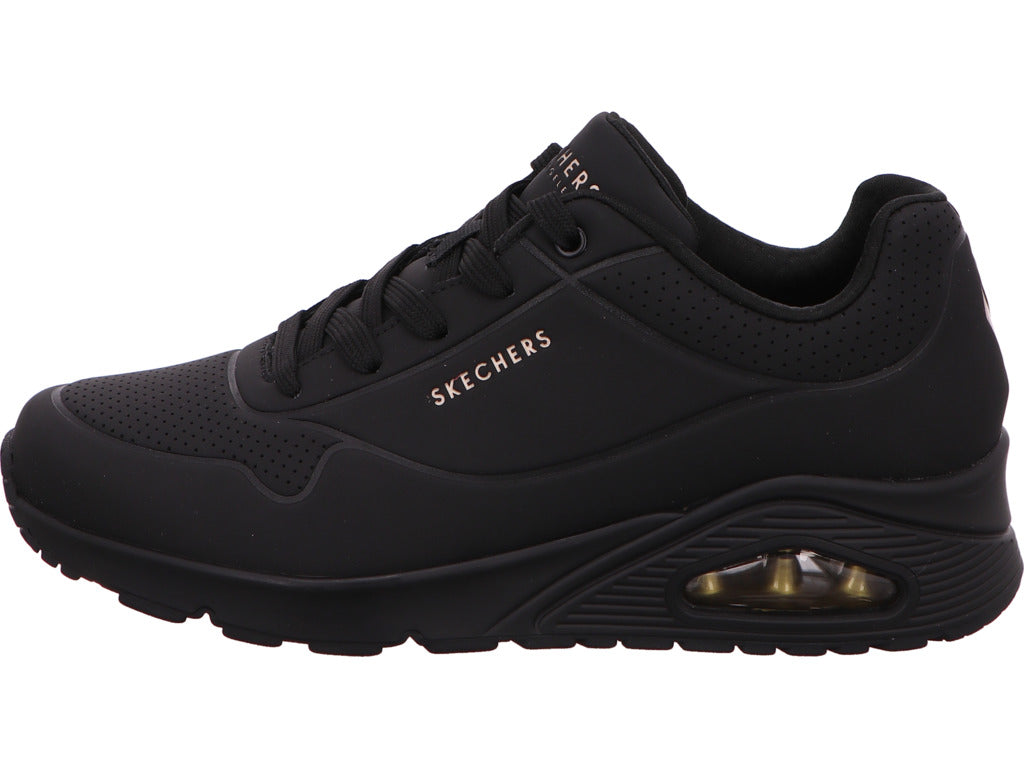 Skechers Damen Sneaker Uno-Stand On Air in schwarz