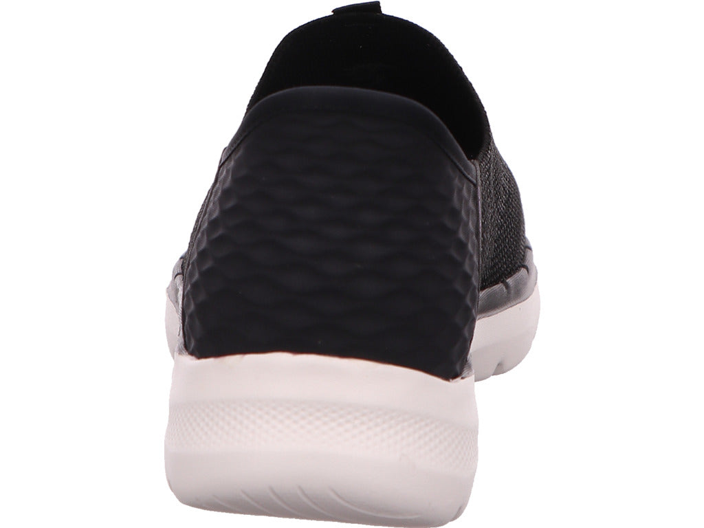 Skechers Damen Sneaker Go Walk 6 - Fabulous View in schwarz-bunt-kombiniert