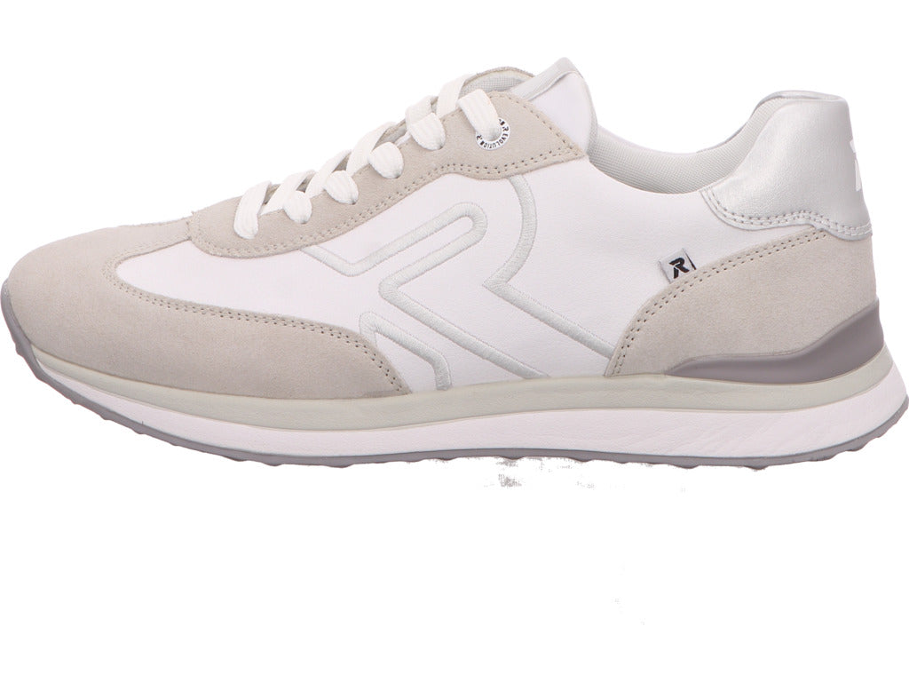 Rieker Damen Sneaker Revolution in weiß-bunt-kombiniert