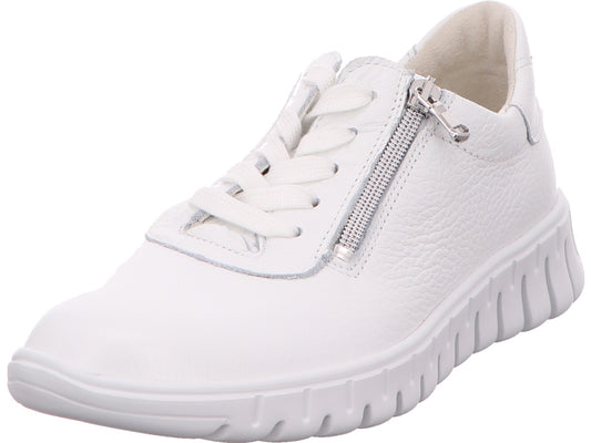 Waldläufer Damen Schnürschuh H-Birdy in weiß