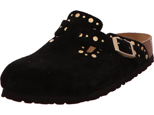Birkenstock Damen Clog / Töffler Boston Rivet in schwarz