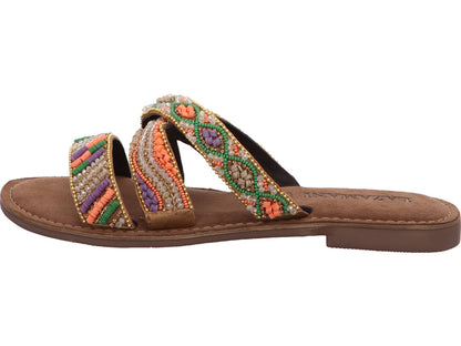 Lazamani Damen Pantolette  in multicolour