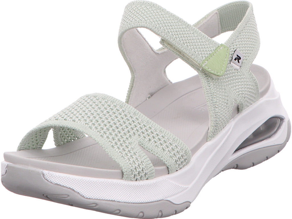 Rieker Damen Sandalette  in grün-bunt-kombiniert