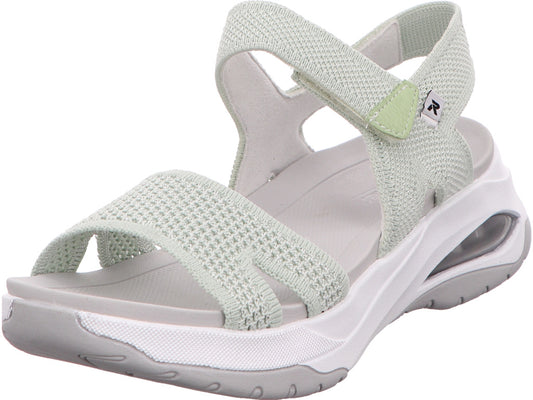Rieker Damen Sandalette  in grün-bunt-kombiniert