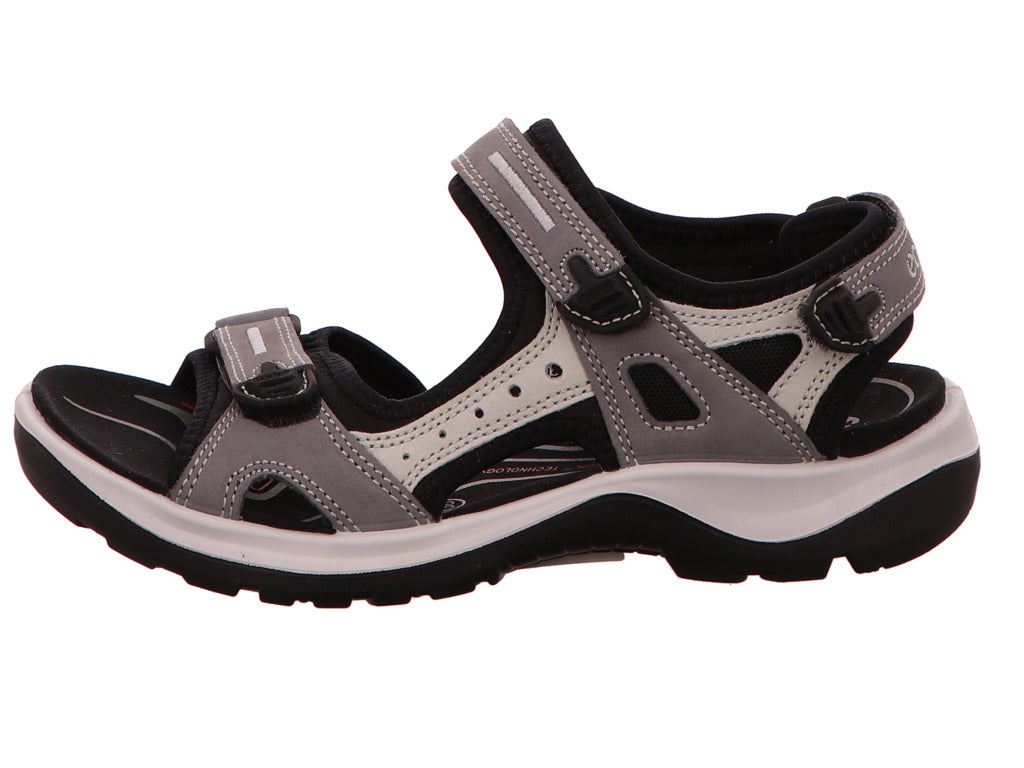 Ecco Damen Sandalette Offroad Yucatan in grau-kombiniert