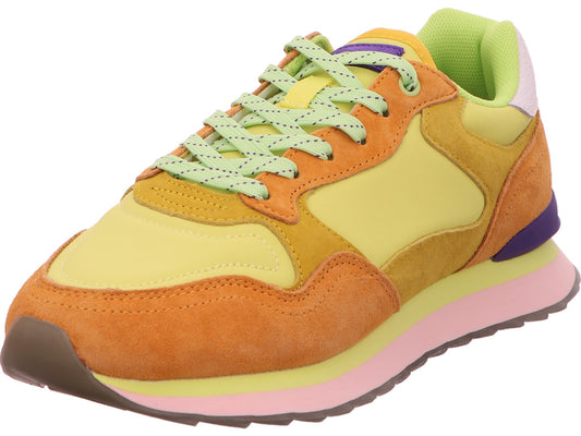 HOFF damessneakers Nairobi in een geel-multicolor combinatie