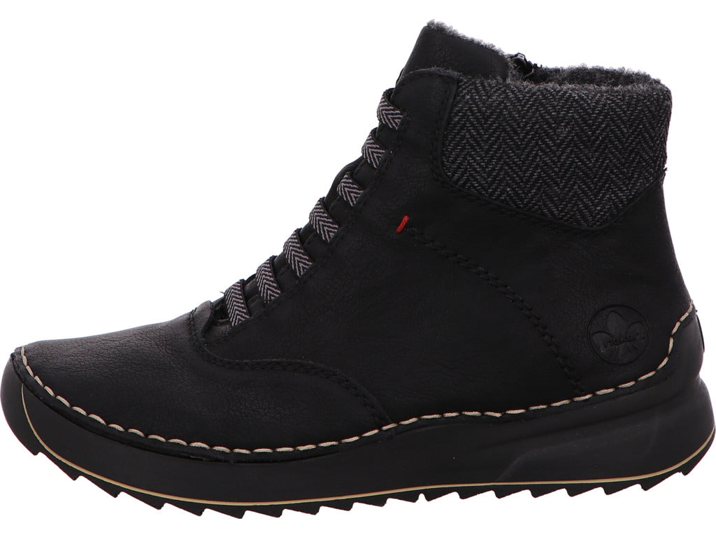 Rieker Damen Stiefel  in schwarz-bunt-kombiniert