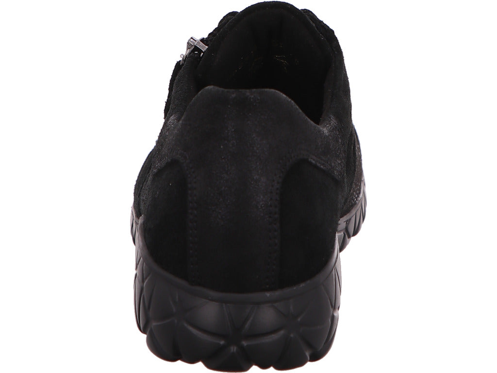 Waldläufer Damen Schnürschuh  in schwarz