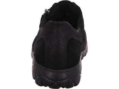 Waldläufer Damen Schnürschuh  in schwarz