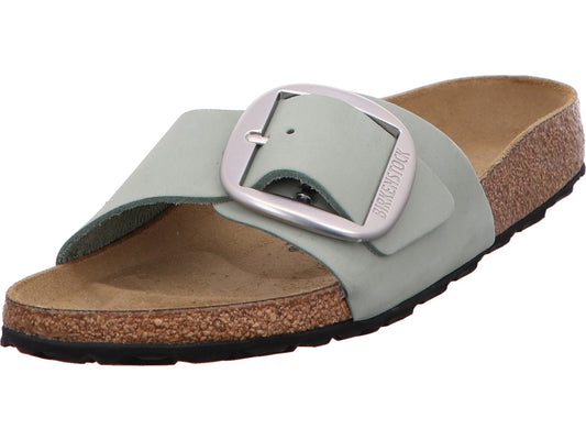 Birkenstock Damen Pantolette Madrid Big Buckle in hellgrün