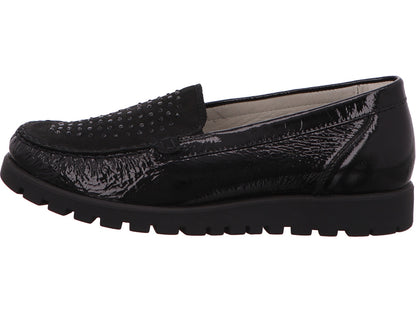 Waldläufer Damen Slipper  in schwarz