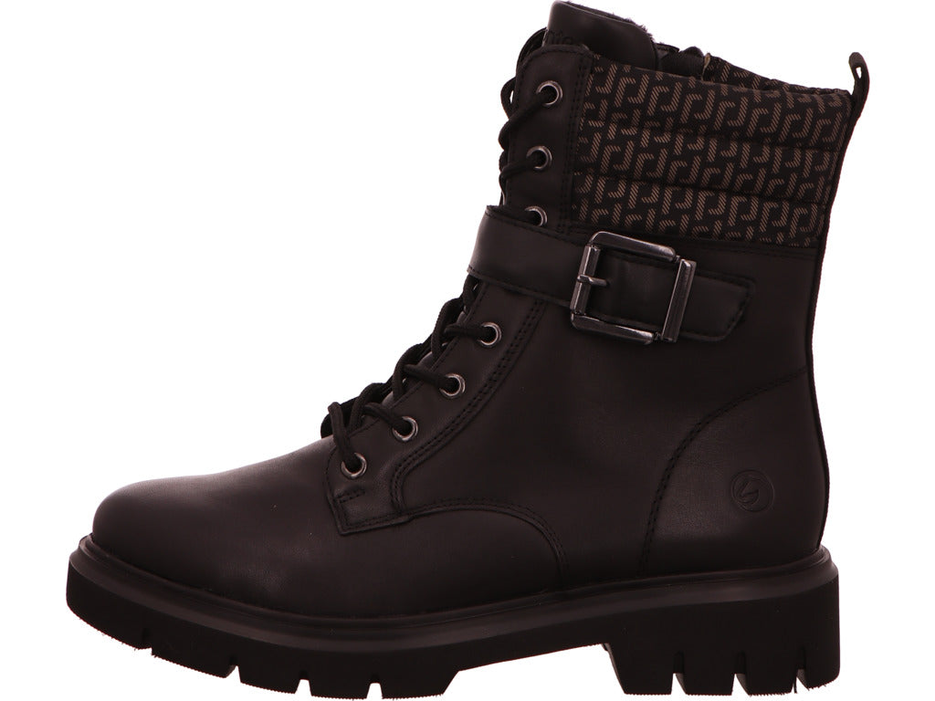 Remonte Damen Stiefel  in schwarz-bunt-kombiniert