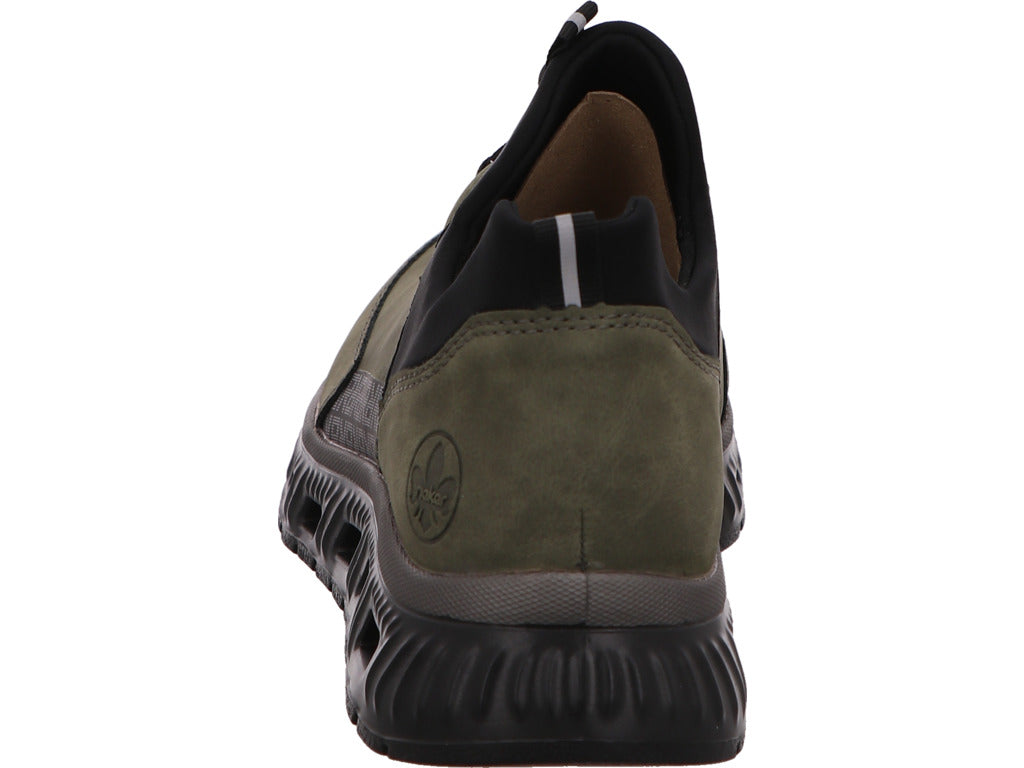 Rieker Damen Sneaker  in grün-bunt-kombiniert