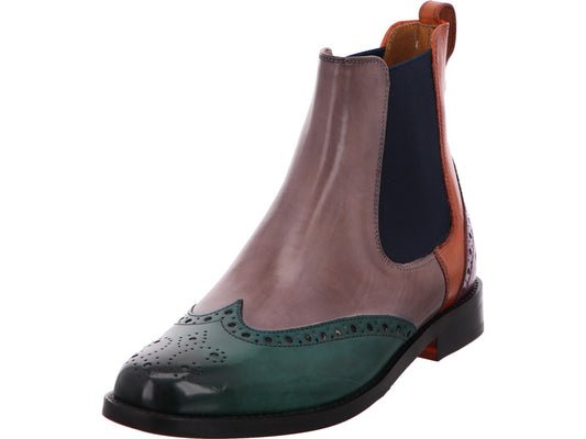 Melvin &amp; Hamilton dameslaarzen Selina 29 in een groen-multicolor combinatie