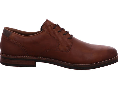 Rieker Herren Schnürschuh  in braun-kombiniert