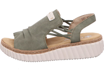 Rieker Damen Sandalette  in grün