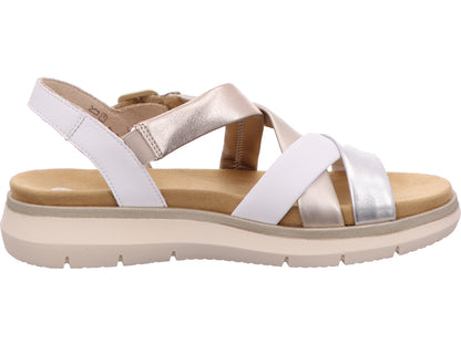 Remonte Damen Sandalette  in weiß-bunt-kombiniert