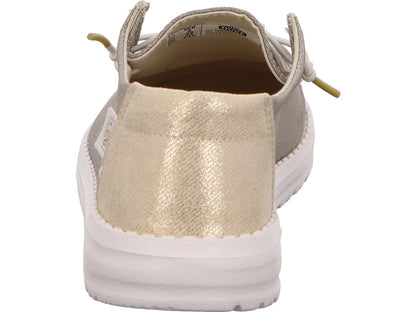 Hey Dude Damen Slipper Wendy Metallic in gold-kombiniert