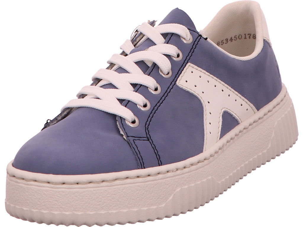 Rieker Damen Sneaker  in blau-bunt-kombiniert