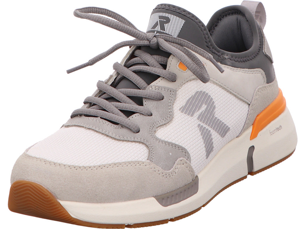 Rieker herensneakers in een wit-meerkleurige combinatie