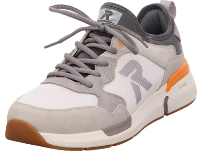 Rieker herensneakers in een wit-meerkleurige combinatie