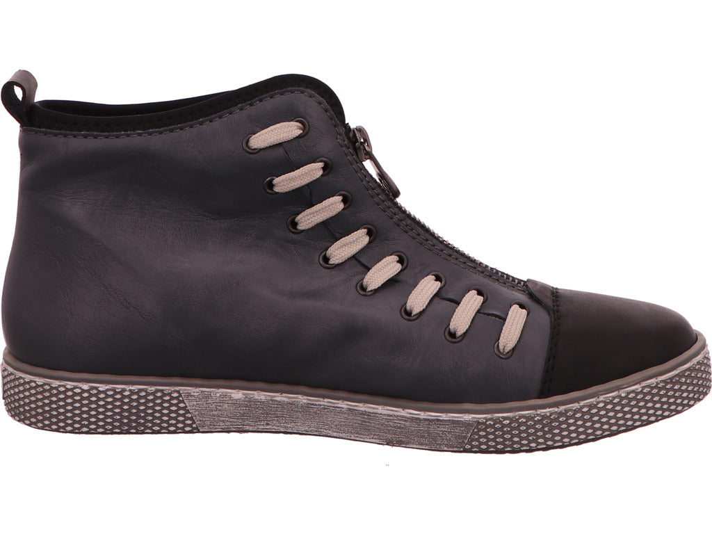 Rieker Damen Stiefel  in blau-bunt-kombiniert