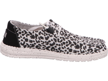 Hey Dude Damen Slipper Wendy Leopard in schwarz-bunt-kombiniert
