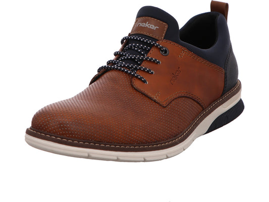 Rieker Herren Halbschuh  in braun-bunt-kombiniert