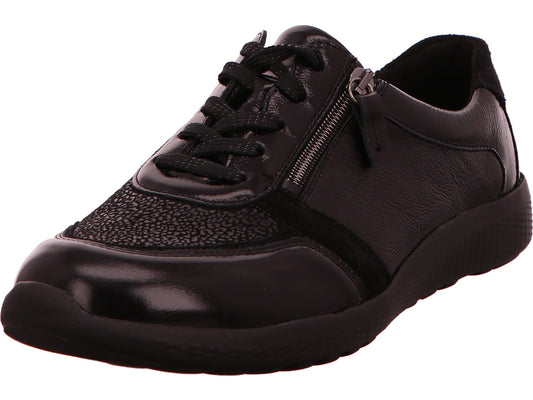 Waldläufer Damen Schnürschuh Ira in schwarz