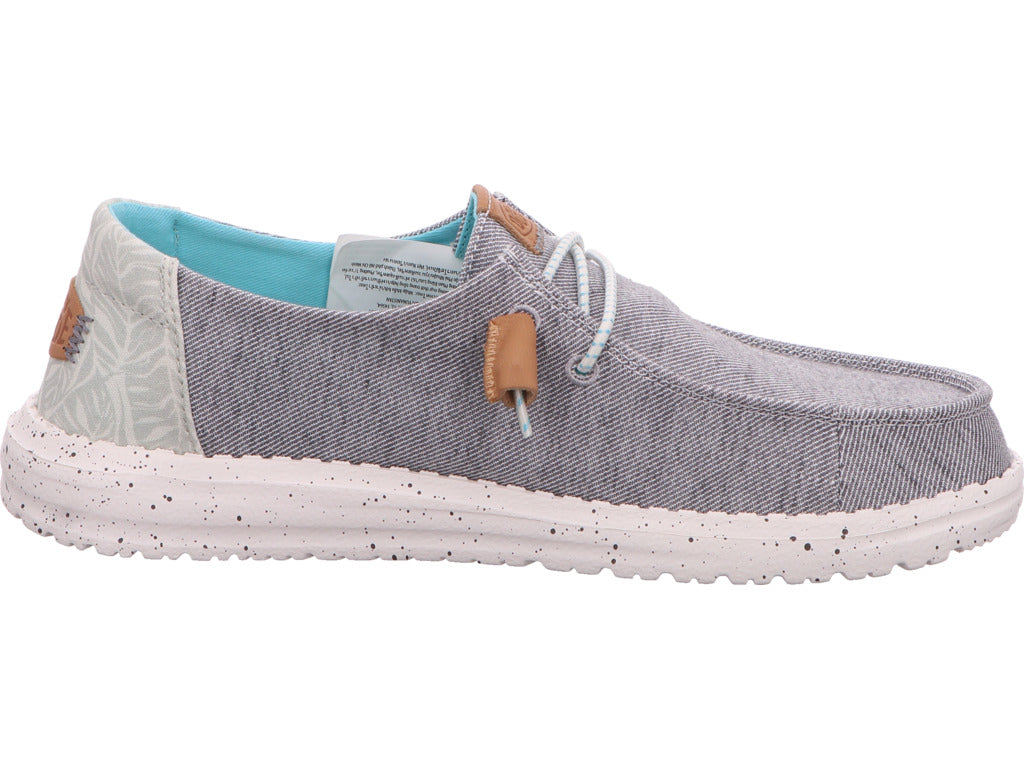 Hey Dude Damen Slipper Wendy Heathered Slub in grau